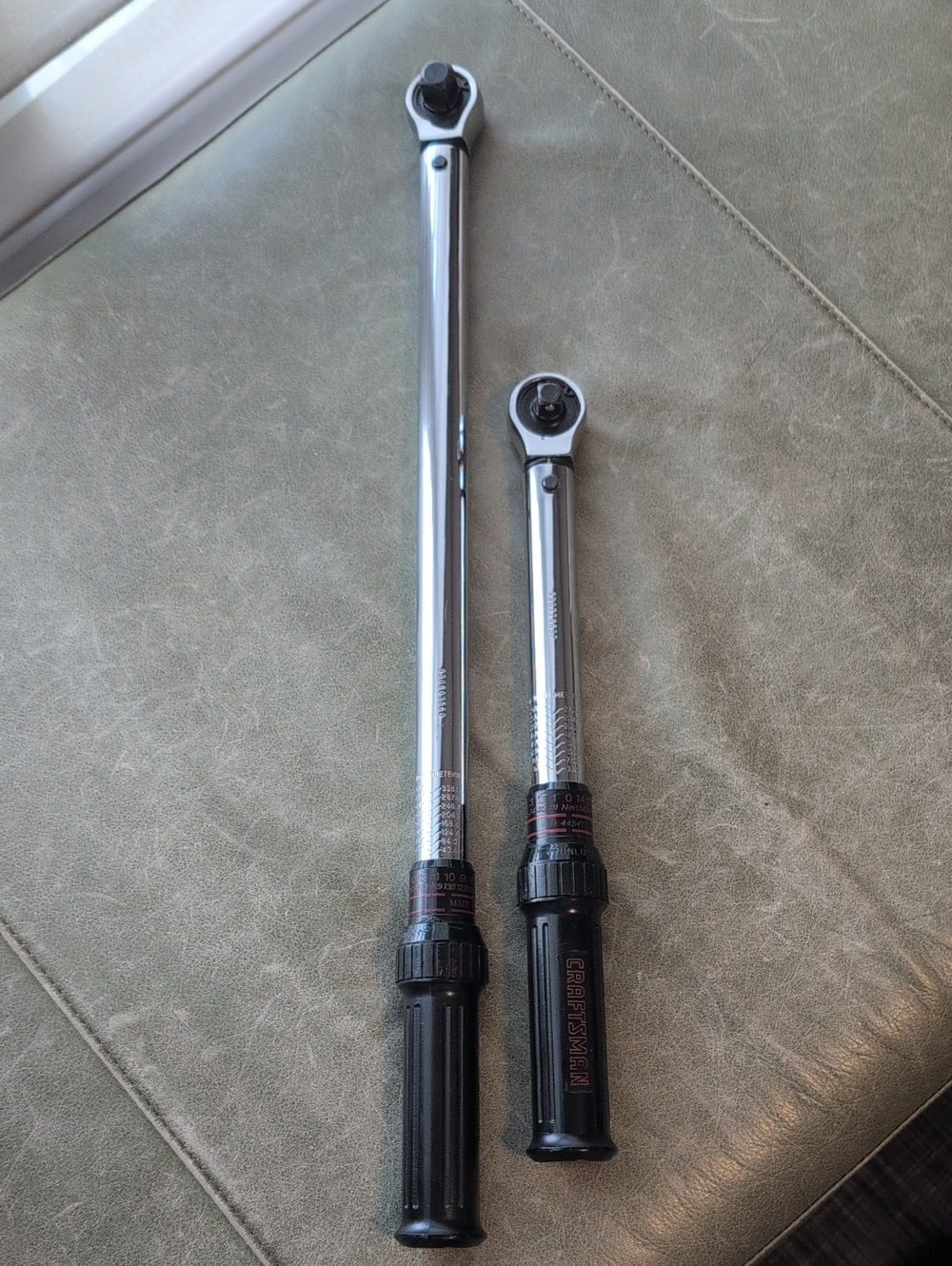 Two Craftsman Click Torque Wrenches
